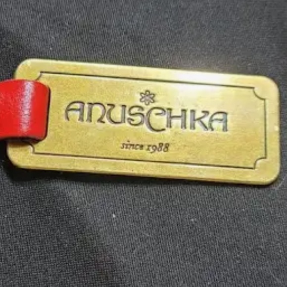 NEW - Anuschka Hand Painted Large Multi Compartment Tote Bag - Blue Peac… - Picture 9 of 11